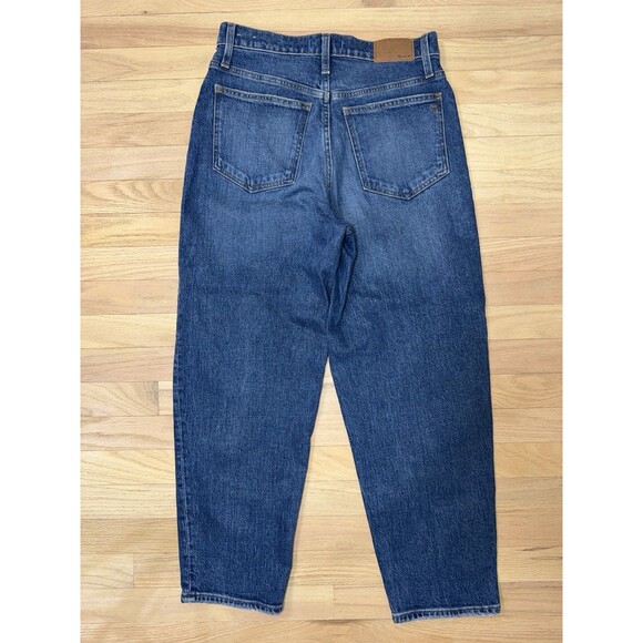 Madewell Balloon Jeans Classic Blue Denim High Rise Women Size 27x26" - Picture 2 of 11